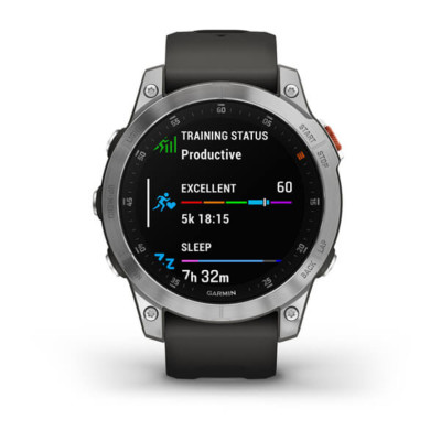 Смарт-годинник Garmin Epix (Gen 2), Slate Steel & Black