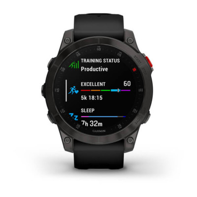 Смарт-годиннки Garmin Epix (Gen 2), Sapphire Edition, Black & Carbon Gray