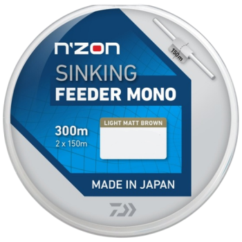 Волосінь Daiwa N`Zon Sinking Feeder 300м 0.16мм Brown