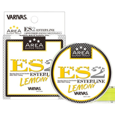 Эстер Varivas Trout Area ES2 80м 0.09мм Lemon