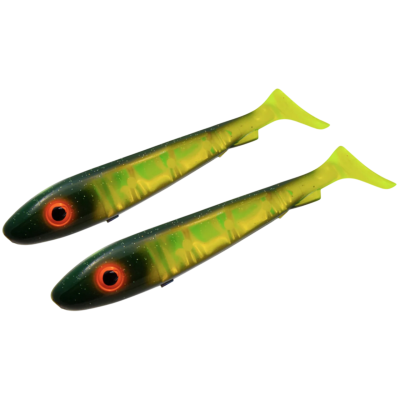 Силикон Svartzonker McRubber Junior 17 cm Flash Black Chartreuse
