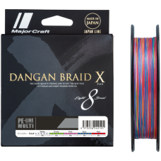 Шнур Major Craft Dangan X X8 200м 0.22мм #2.5 Multicolor