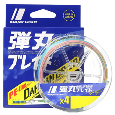 Major Craft LINES, DANGAN, x4, MULTI COLOR, 200m, PE1.2/20lb, 0.15mm