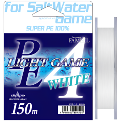 Шнур Yamatoyo Light Game PE 150м 0.10мм #0.4 White
