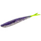 Силикон Lunker City Fin-S Fish 4" #281 Purple Ice Chartreuse Tail 