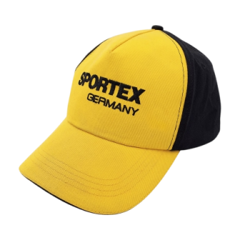Кепка SPORTEX спереди желтая, сзади черная