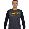 Футболка Sportex черная с длинным рукавом р.L