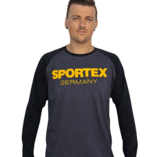 Футболка Sportex черная с длинным рукавом р.L