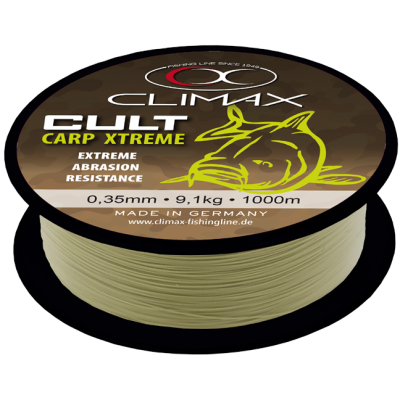 Леска Climax Cult Carp Extreme 1000м 0.28мм Mattolive Леска Climax Cult Carp Extreme 1000м 0.28мм Mattolive