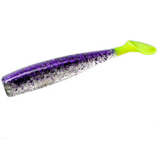 Силикон Lunker City Shaker 3.25" #281 Purple Ice Chartreuse Tail