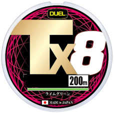 Шнур Duel Tx8 200м 0.13мм #0.6 Light Green