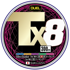 Шнур Duel Tx8 300м 0.27мм #2.5 5Colors