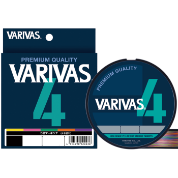 Шнур Varivas PE X4 200м 0.12мм #0.6 Multicolor