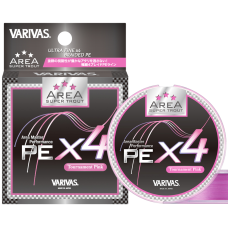 Шнур Varivas Super Trout Area PE X4 75м 0.071мм #0.175 Pink