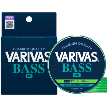 Шнур Varivas Bass PE X4 150м 0.12мм #0.6 Flash Green