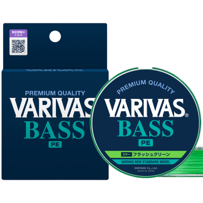 Шнур Varivas Bass PE X4 150м 0.14мм #0.8 Flash Green