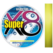 Шнур Duel Hardcore Super X8 200м 0.17мм #1 Hi-Vis Yellow