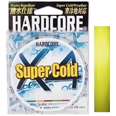 Шнур Duel Hardcore Super Cold X4 200м 0.21мм #1.5 Hi-Vis Yellow