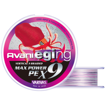 Шнур Varivas Avani Eging Max Power PE X9 150м 0.14мм #0.8 White
