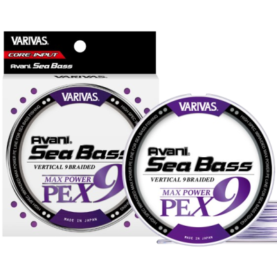 Шнур Varivas Avani SeaBass Max Power X9 150м 0.16мм #1 White Purple