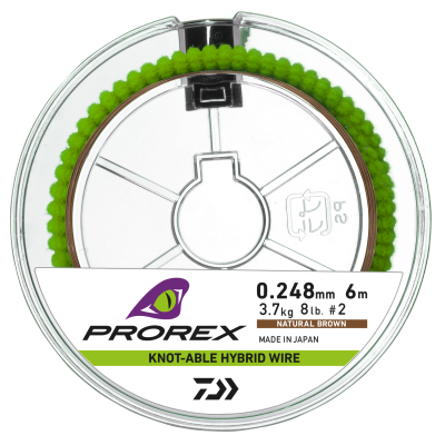 Поводковый материал Daiwa Prorex Hybrid Knotable Wire 6м 0.27мм Natural Brown
