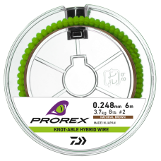 Поводковый материал Daiwa Prorex Hybrid Knotable Wire 6м 0.30мм Natural Brown