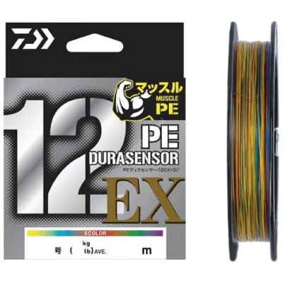 Шнур Daiwa UVF PE Dura Sensor X12EX+Si3 150м 0.12мм #0.6 5 Colors