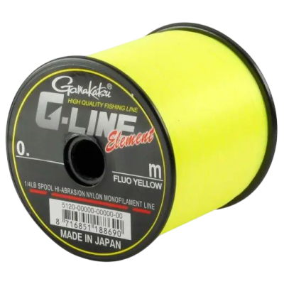 Леска Gamakatsu G-Line Element 1325м 0.30мм Fluo Yellow