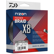 Шнур Daiwa N`Zon X8 300м 0.08мм Steel Grey