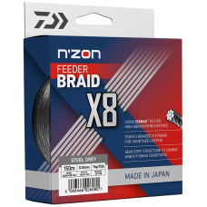 Шнур Daiwa N`Zon X8 150м 0.10мм Steel Grey