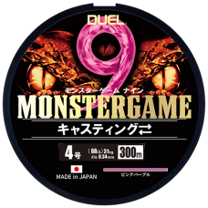 Шнур Duel Monster Game 9 300м 0.38мм #5 Pinkpurple