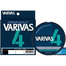 Шнур Varivas PE X4 200м 0.18мм #1.2 Water Blue