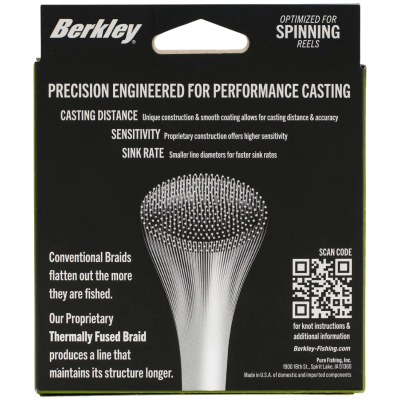 Шнур Berkley Fowrard Finesse 300м 0.17мм Low-Vis Green Шнур Berkley Fowrard Finesse 300м 0.17мм Low-Vis Green