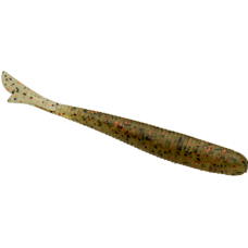 Силикон Bait Breath U30 Fish Tail 2.8" #142 Green Pumpkin/Black Red Flake