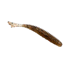 Силикон Bait Breath U30 Fish Tail Ringer 2" #142 Green Pumpkin/ Black Red Flake