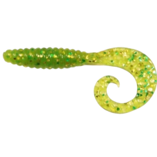 Силикон Bait Breath Curly Grub 2.5" #Ur200 Chartreuse