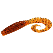 Силикон Bait Breath Curly Grub 3.5" #Ur22 Orange Pumpkin/Seed