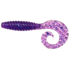 Силикон Bait Breath Curly Grub 3.5" #Ur211 Electric Blue Shad