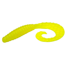 Силикон Bait Breath Curly Grub 4.5" #Ur21 Yellow