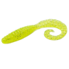 Силикон Bait Breath Curly Grub 4.5" #Ur27 Chartreuse/Silver
