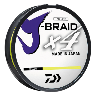 Шнур Daiwa J-Braid X4E 135м 0.13мм #1 Yellow