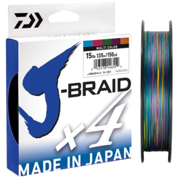Шнур Daiwa J-Braid X4E 150м 0.13мм #1 Multiсolor