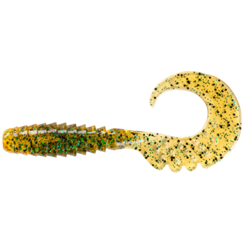 Силикон FishUp Fancy Grub 1" #036 Caramel/Green&Black