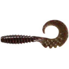 Силикон FishUp Fancy Grub 1" #050 Green Pumpkin Brown/Red&Purple