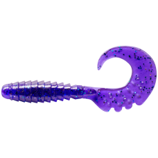 Силікон FishUp Fancy Grub 2.5" #060 Dark Violet/Peacock&Silver