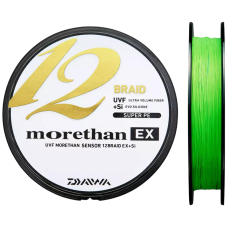 Шнур Daiwa UVF Morethan Sensor 12Ex+Si 135м 0.10мм #0.8 Lime Green