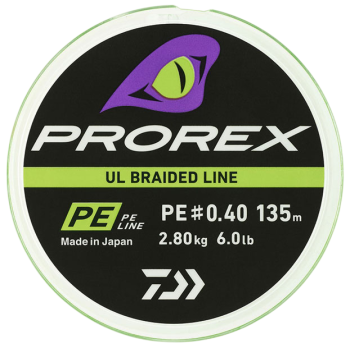 Шнур Daiwa Prorex UL 135м 0.08мм #0.25 Chartreuse