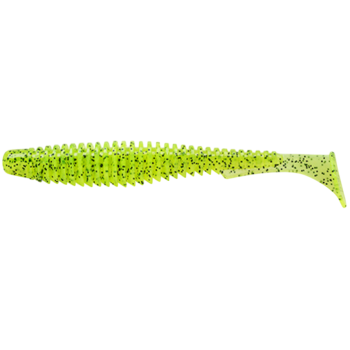 Силикон FishUp U-Shad 4" #055 Chartreuse/Black