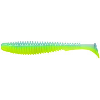 Силикон FishUp U-Shad 4" #206 Sky/Chartreuse