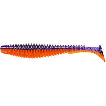 Силикон FishUp U-Shad 4" #207 Dark Violet/Orange